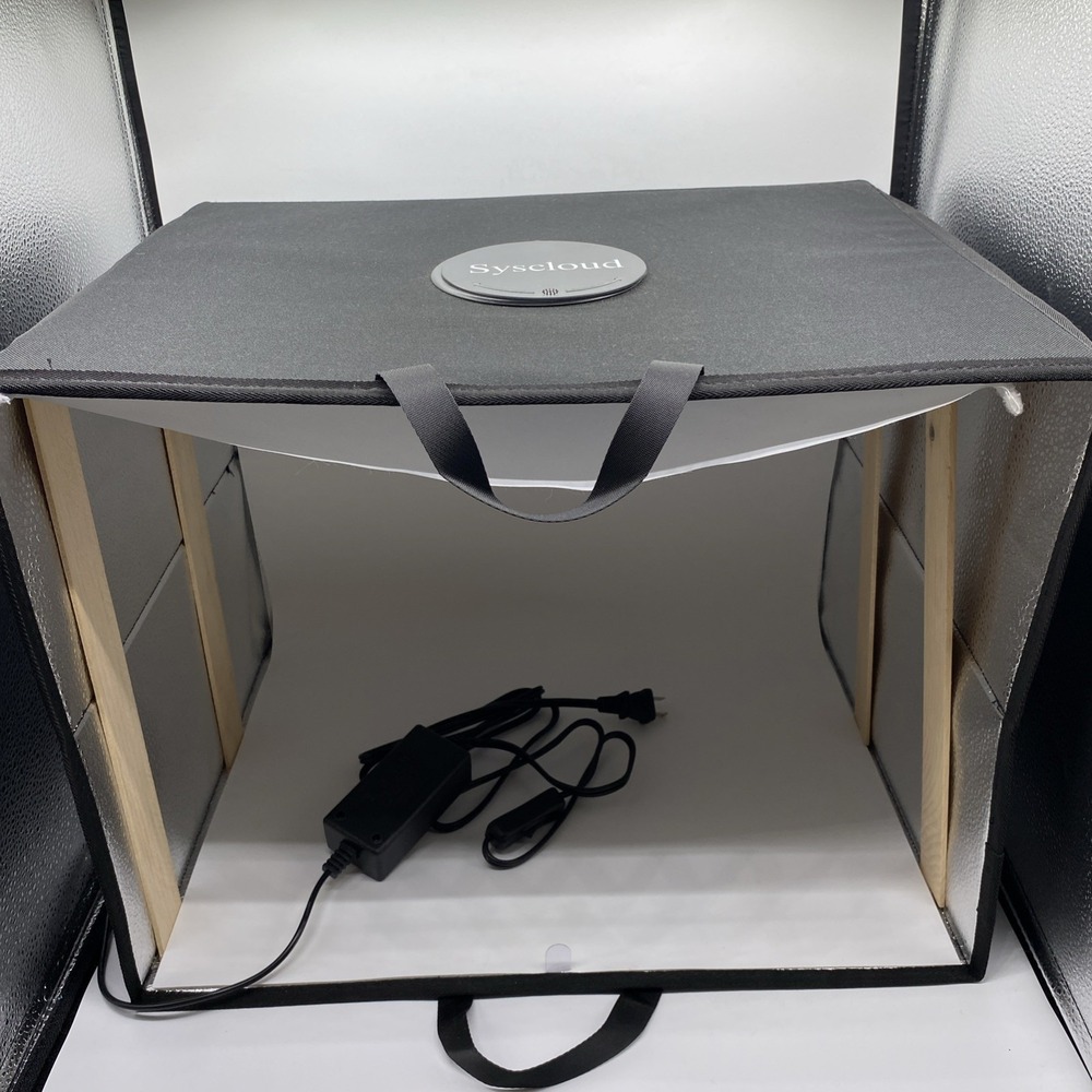 Syscloud Portable Photo Studio Light Box 16" x 20" Dimmable Carrying Bag Support